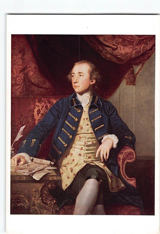 Postcard Warren Hastings Painting by Sir Joshua Reynolds