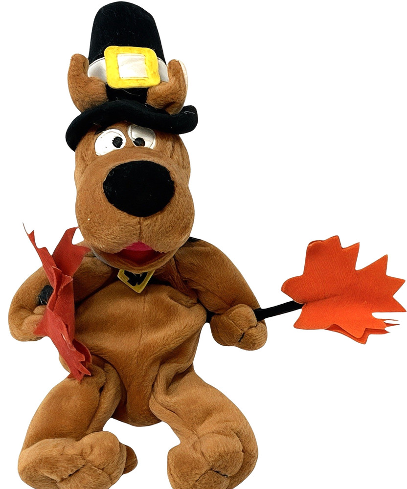 Vintage 1999 Scooby‑Doo Pilgrim Plush 12