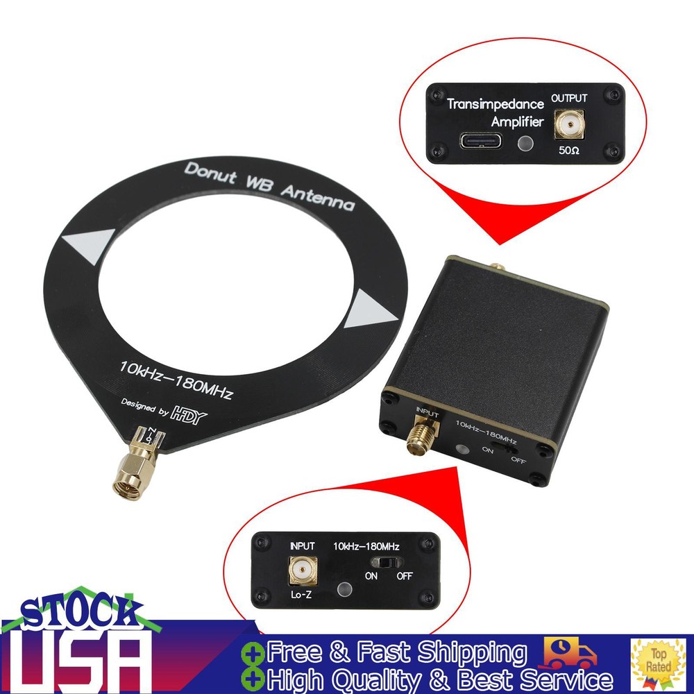 The Latest Upgraded Donut Broadband Antenna 10Khz-180Mhz Low Impedance Converter