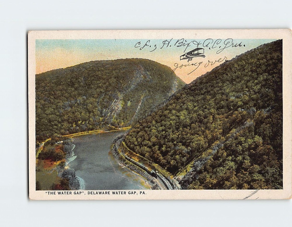 Postcard The Water Gap Delaware Water Gap Pennsylvania USA