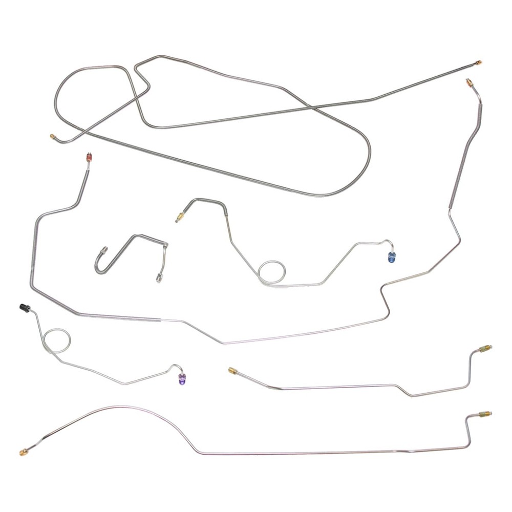 1967 Plymouth Satellite Complete Manual Disc Brake Line Kit Set W/Hump 8-3/4 OE
