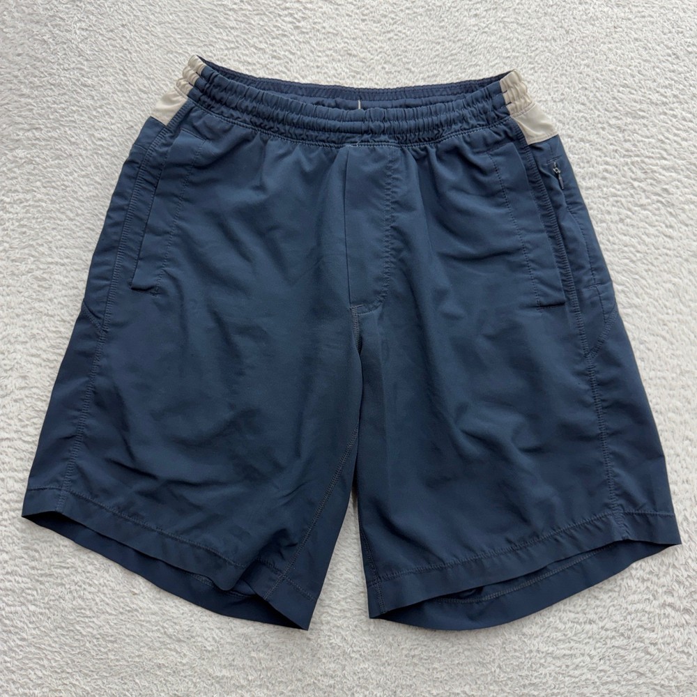 Birddogs Boomstick Mens Navy Blue Grey Athletic Shorts Medium Lined Stretch