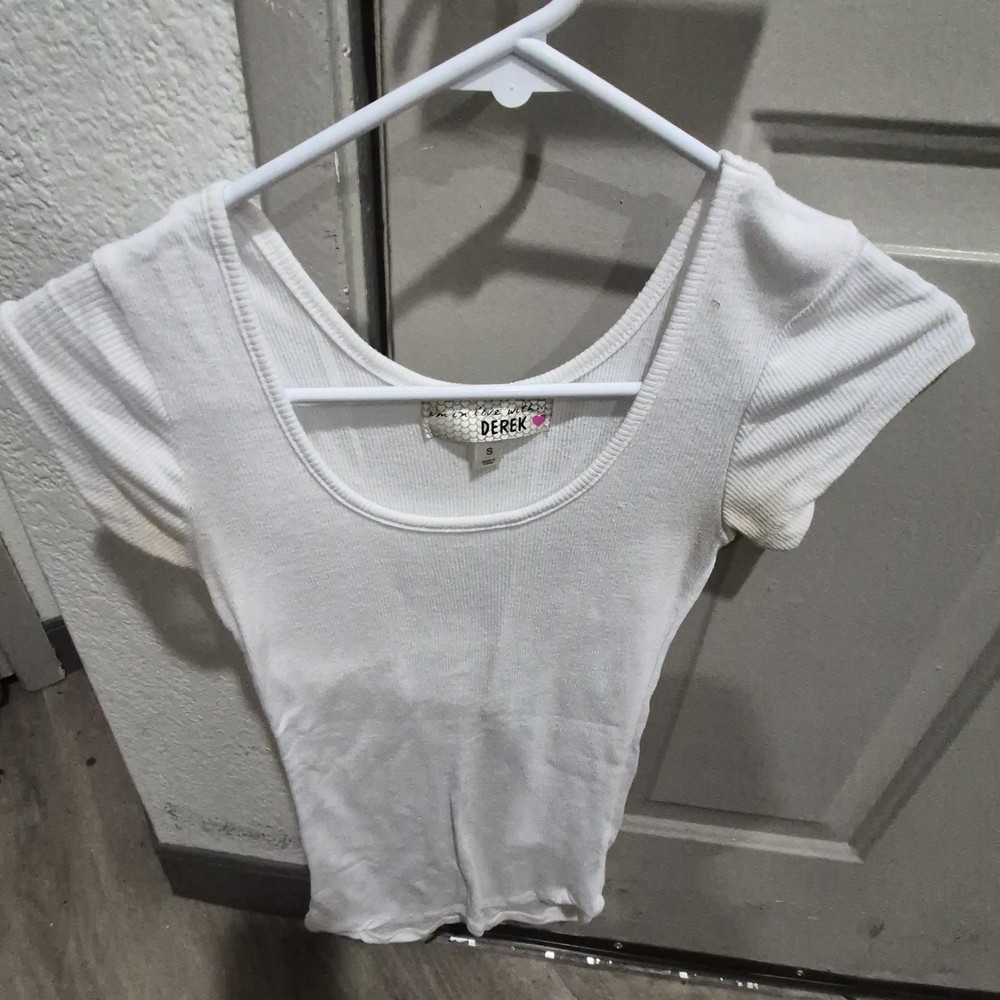Derek Heart Womens T-Shirt Short  Sleeve Size S