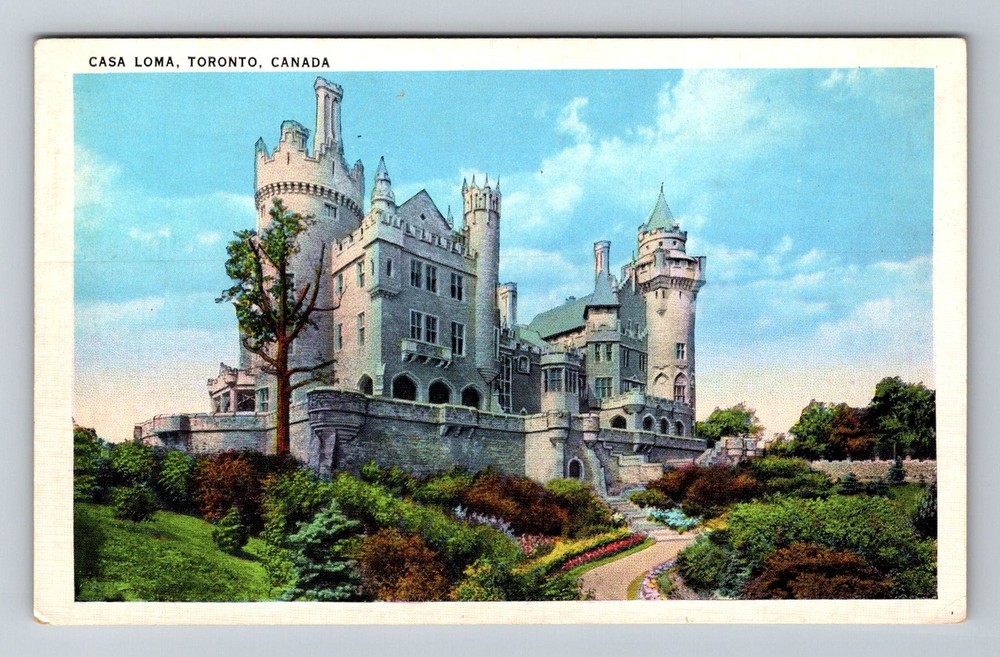 Canada- Ontario Toronto Casa Loma Souvenir Postal Old Card PC Vintage Postcard