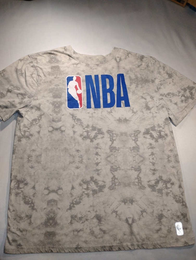 NBA Shirt Adult Large Gray Tie Dye  Camo Athletic Basketball Outdoors Mens Used