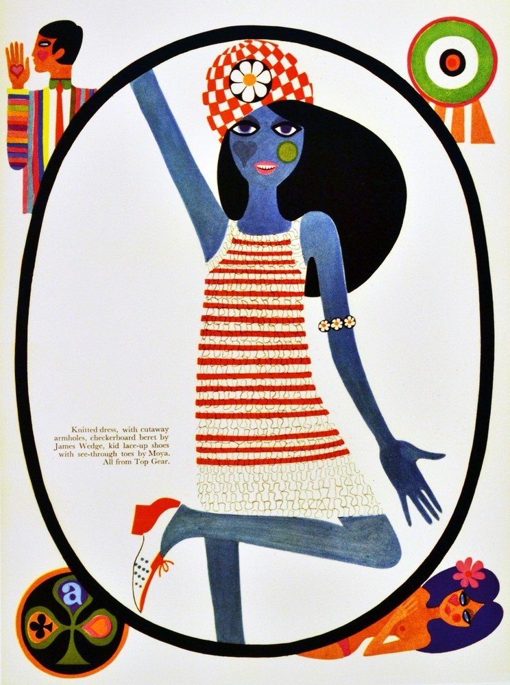 Poster print.Interior design Art.Retro fashion.Colorful shop.6321