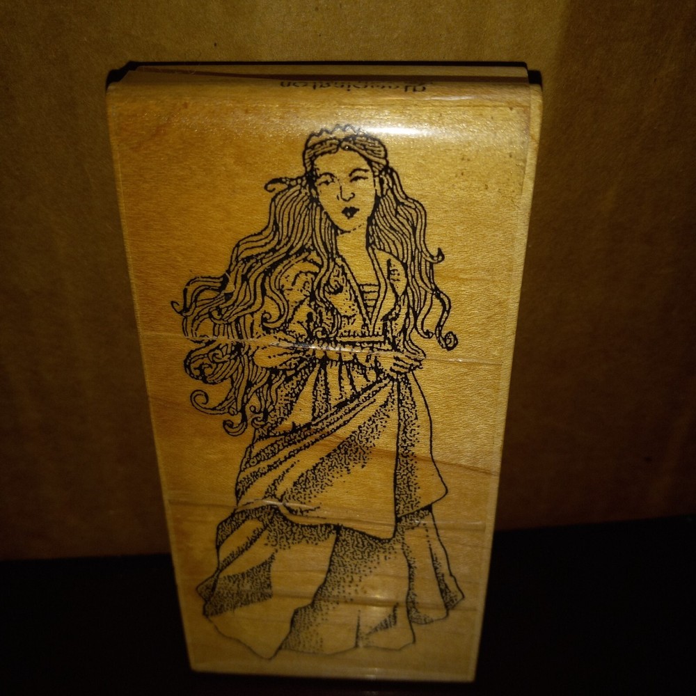 Stampington Company Sarina Lady Rubber Stamp 1993