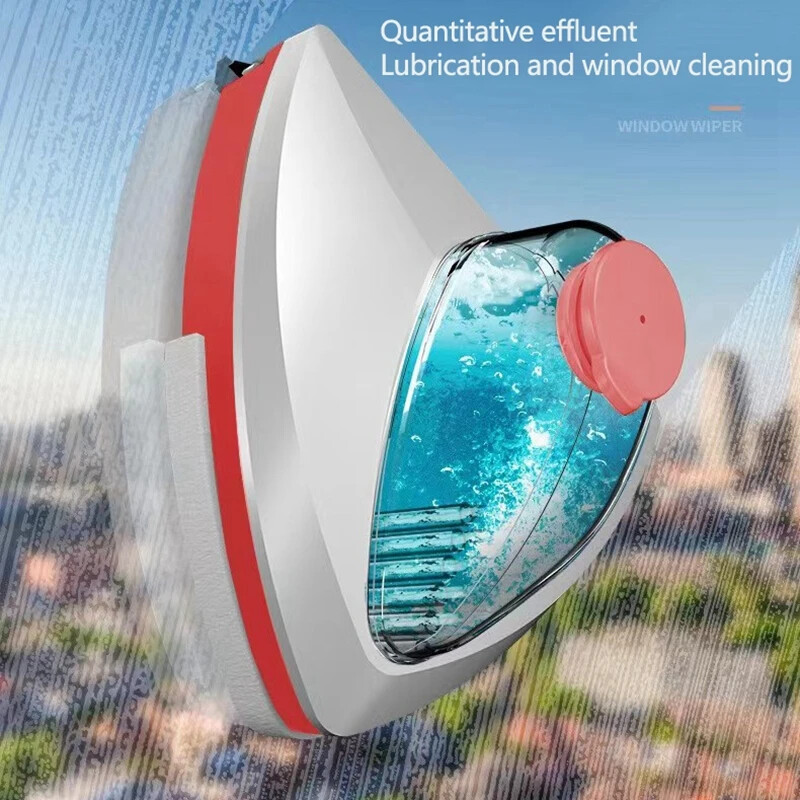 Double Sided Magnetic Glass Window Cleaner Household Cleaning Tool Auto Drainage