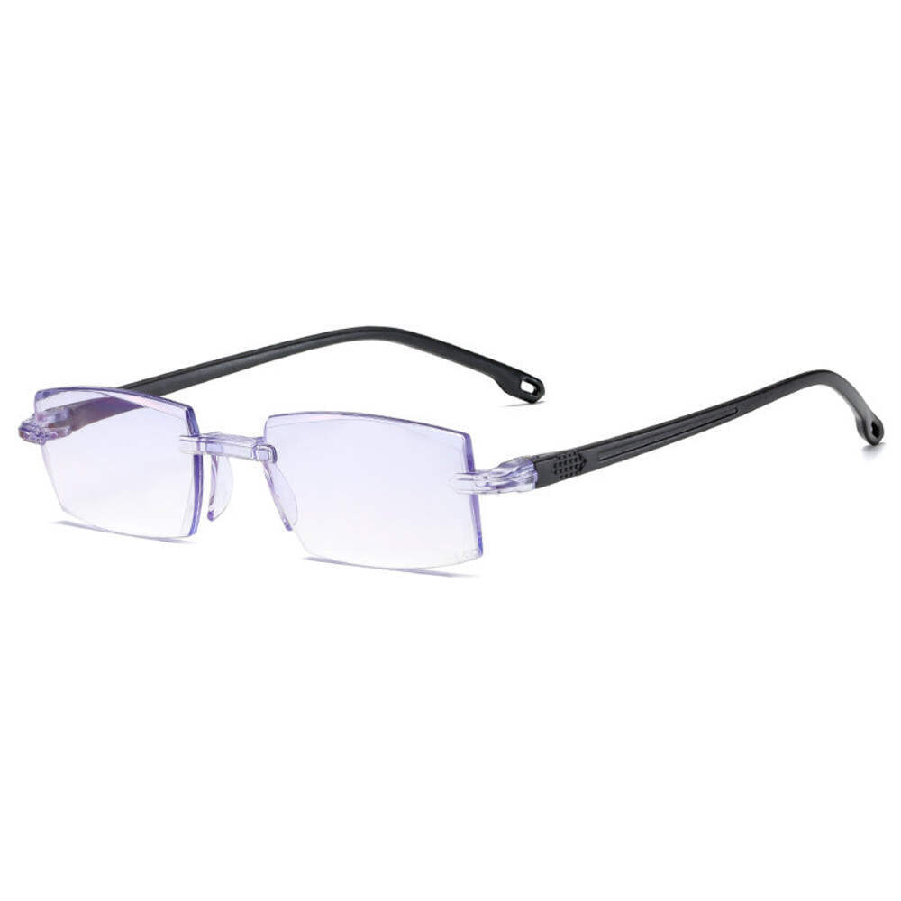 Unisex Rimless Anti-Blue Light Glasses for Myopia Correction (100-600 Degrees) w