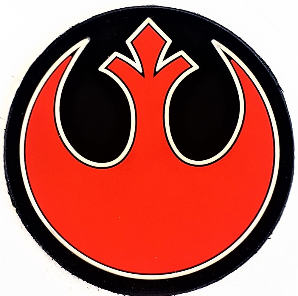 Star Wars Rebel Alliance  Circle Luminous  Black and Red Tactical Rubber Patch