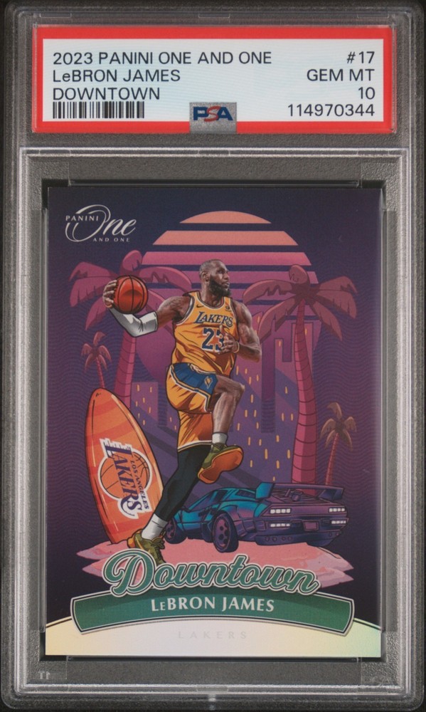 2023 Panini One & One LeBron James #DT17 Downtown PSA 10 🔥