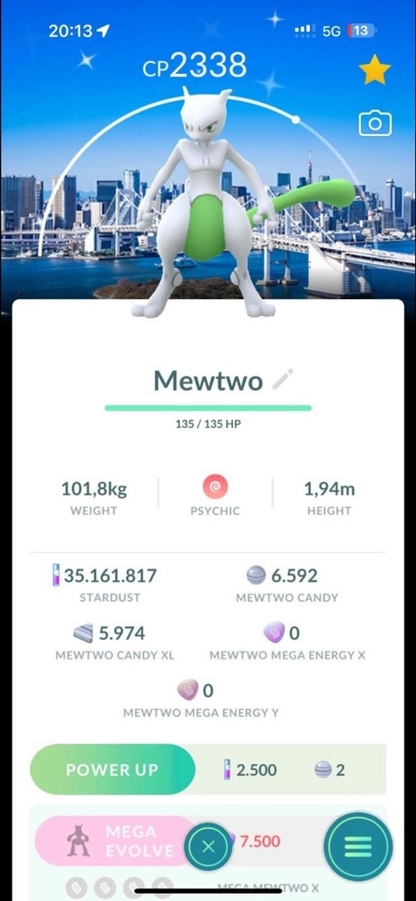 Shiny Mewtwo with Tokyo-Background🔥🔥 20k-tr@de✨Pokémon G0