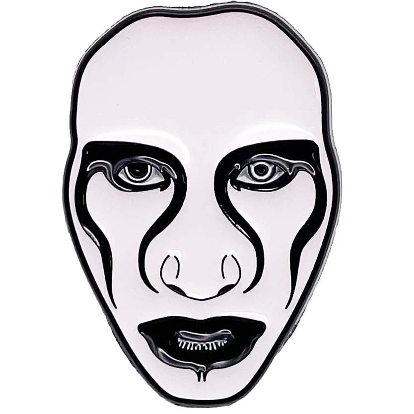 Embossed Enamel Lapel Pin Badge - Marilyn Manson Defiant Symbol NEW
