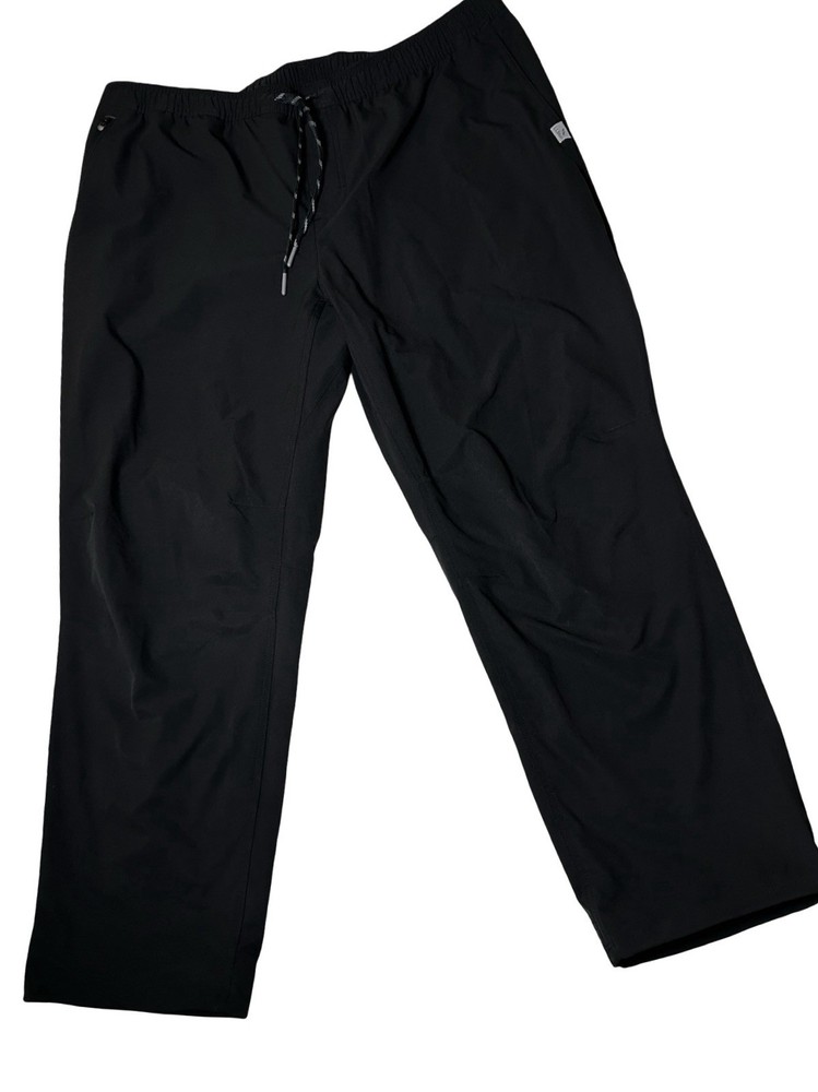 L.L.Bean Multisport Pants Men Sz XL 28” Black Quick Dry Performance Zip Pockets
