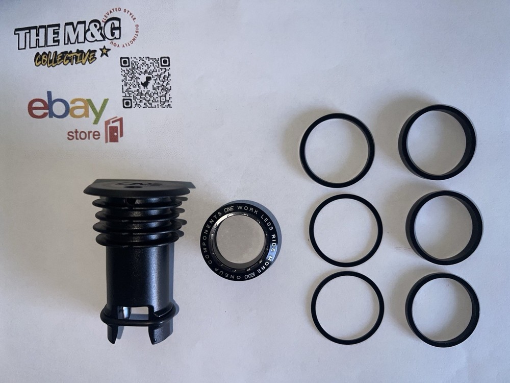 OneUp Components Black EDC Threaded Top Cap 1C0414BLK