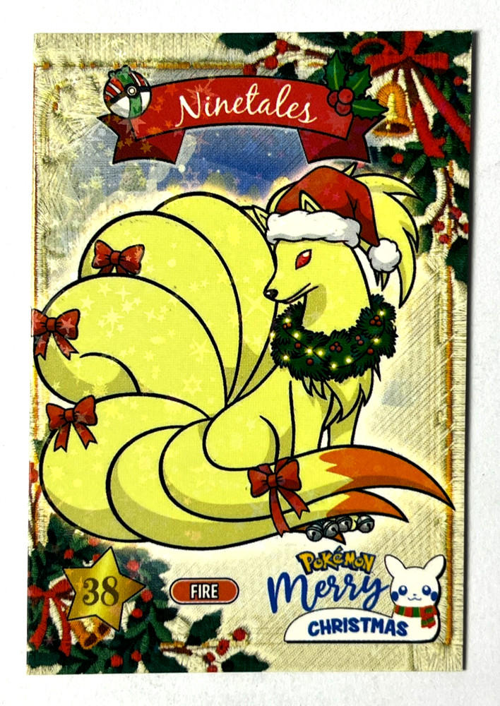 2025 POKEMON KANTO CHRISTMAS Collectoons Card #038 NINETALES Foil
