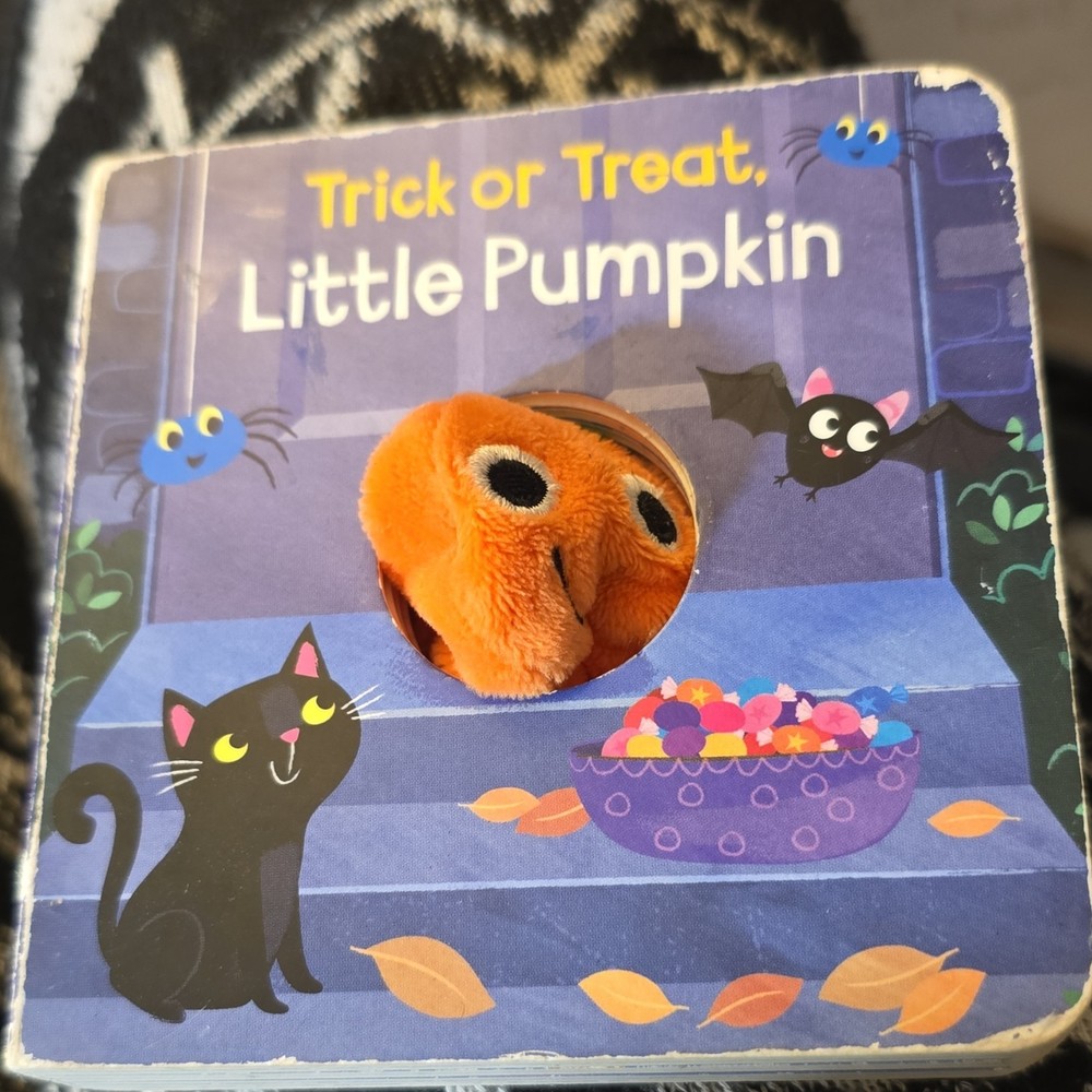 Cottage Door Press Trick or Treat, Little Pumpkin Board Book Finger Puppet