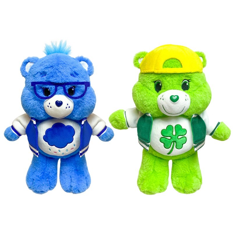 2 Pcs 13'' Official College Care Bear Good Luck Bear&Grumpy Bear Stuffed Animal