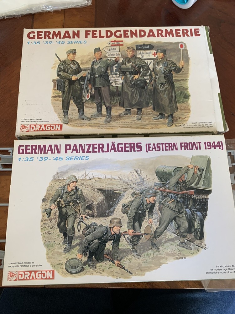 1/35 Dragon German Panzerjagers & Feldgendarmerie Parts for Repair