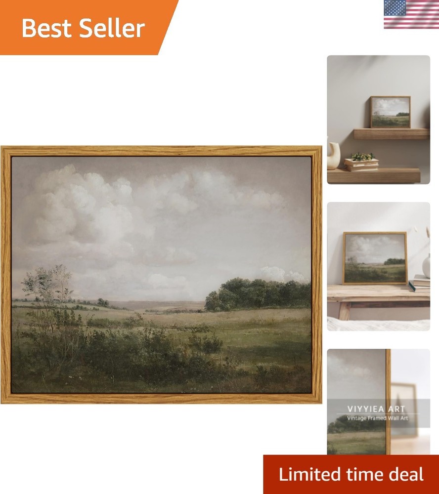 Captivating Vintage Landscape Art - Stunning 8x10 Framed Decor for Living Space