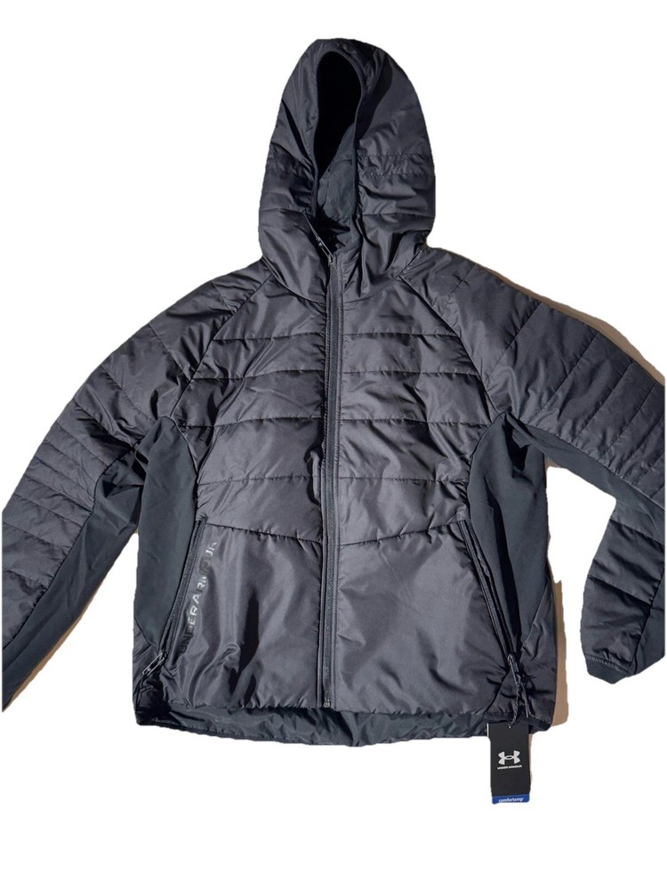 Under Armour Women’s Storm Session Hooded Jacket M Black Loose Fit NWT $200