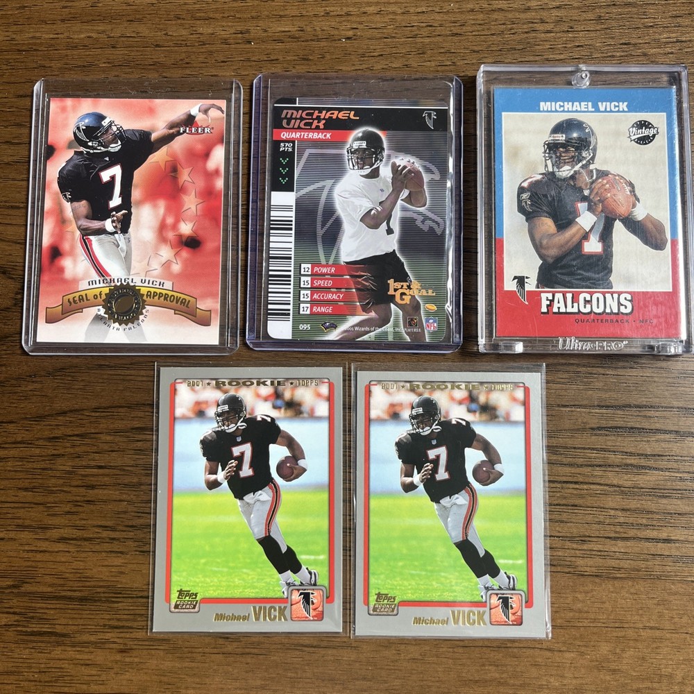 2002 NFL Showdown MICHAEL VICK Atlanta Falcons 1ST & Goal Plus 4 more!