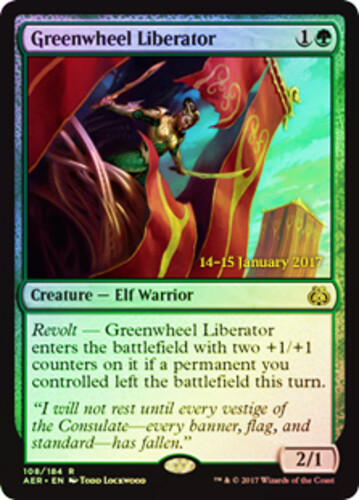 Pre-Release Promos - Greenwheel Liberator - Foil - Prerelease Promo