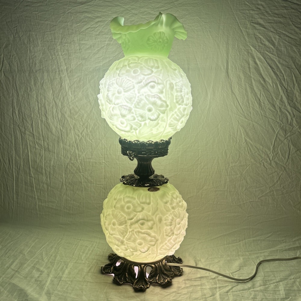 Vintage Fenton Lime Poppy 23