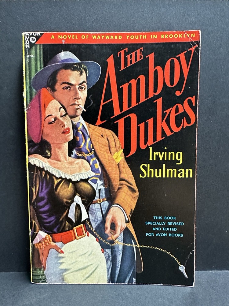The Amboy Dukes 1947 Avon Edition Irving Shulman RARE Vintage Sleaze Paperback