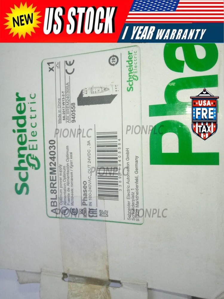 Schneider Electric power supply ABL8REM24030 3A/24vdc. Free shipping