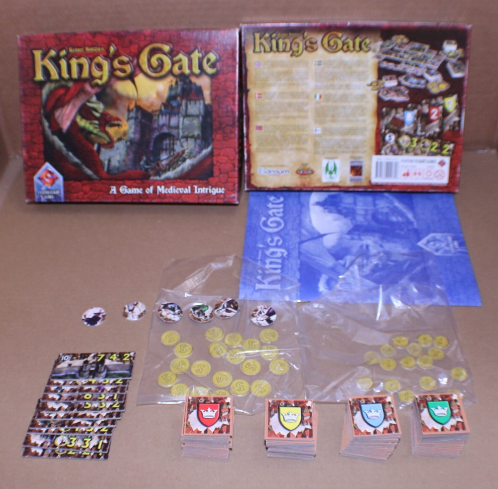 USED / COMPLETE / King's Gate Board Game Reiner Knizia Fantasy Flight Games