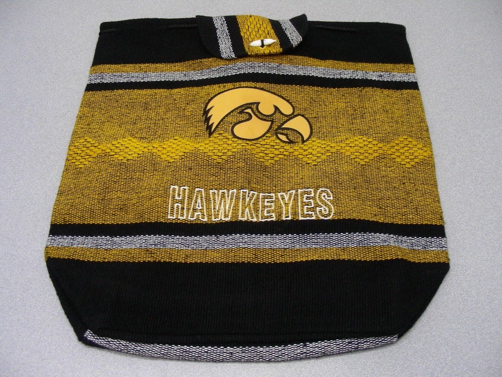 IOWA HAWKEYES - Large Woven Cloth 17