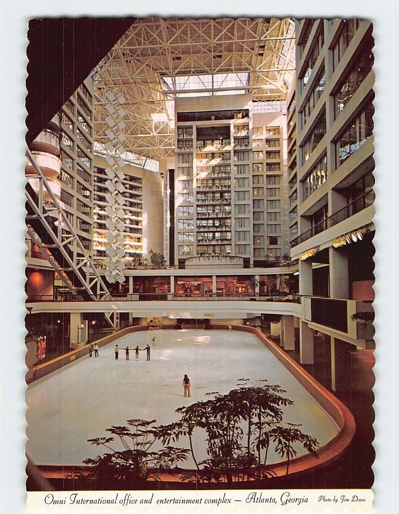 Postcard Omni International office and entertainment complex Atlanta Georgia USA