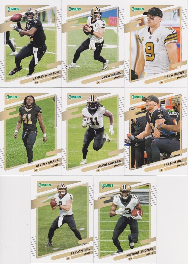2021 Donruss Football Complete Team Set (13) New Orleans Saints Drew Brees