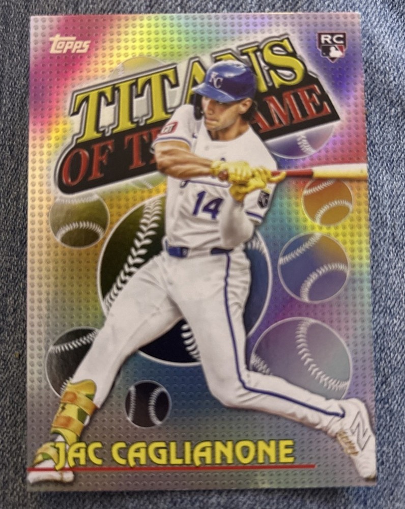 Jac Caglianone 2026 Topps Series 1 Titans of the Game TOG-12 Kansas City Royals