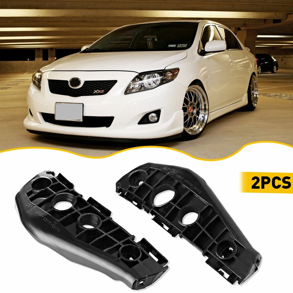 09-10 Toyota Corolla Front Bumper Bracket Pair Driver & Passenger Side