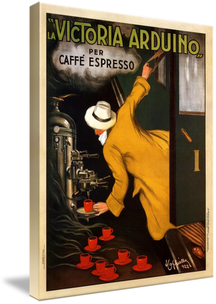 Canvas Art - Victoria Arduino Espresso Vintage Advertisement,