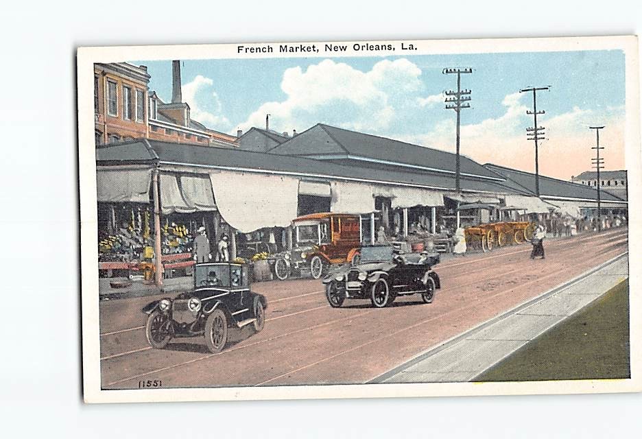 Postcard French Market New Orleans Louisiana USA
