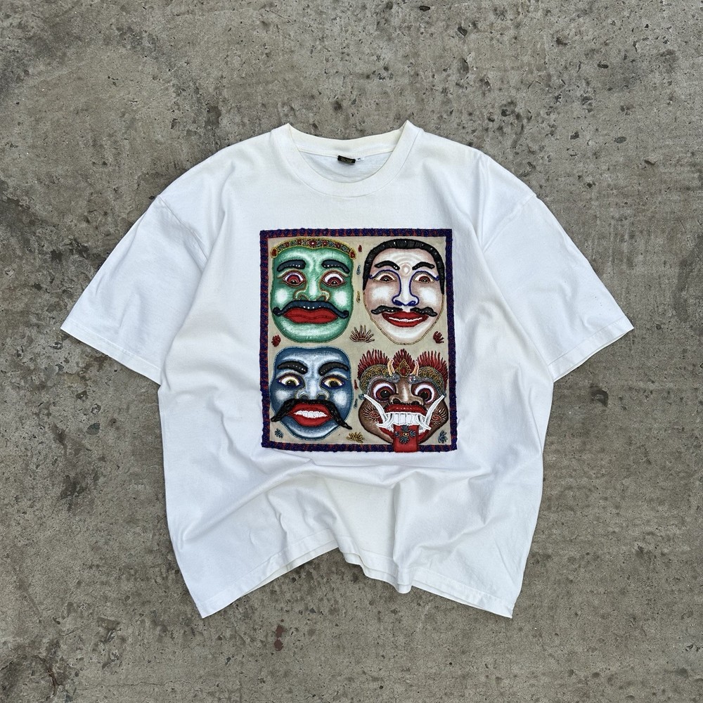 Vintage Sama-Sama Shop Custom USA India XL Handmade T-Shirts