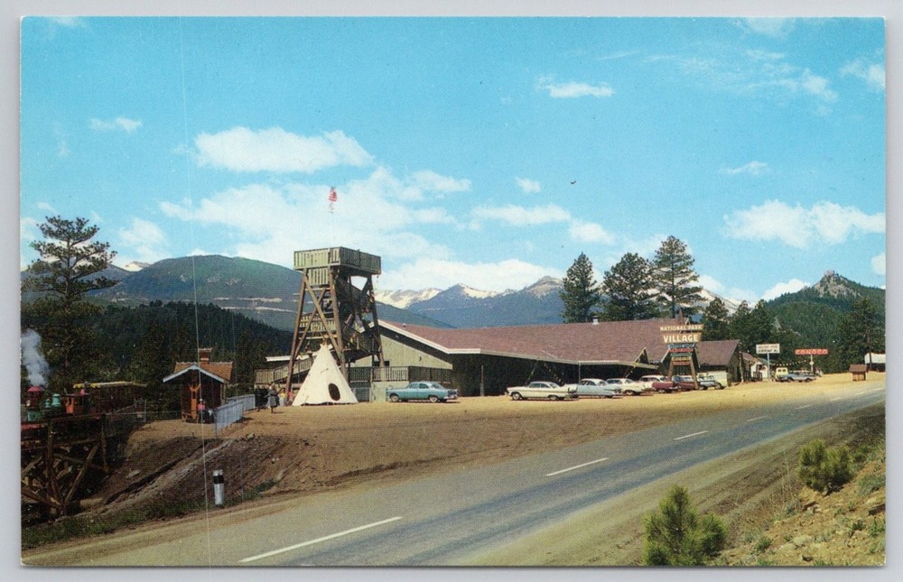 National Park Village Rocky Mountain Estes Park CO Vintage Postcard