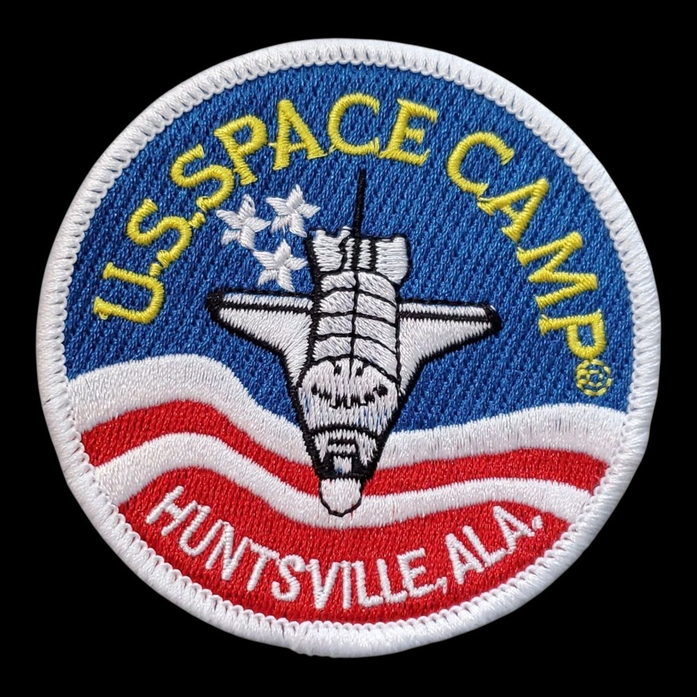 Vintage US Space Camp Patch. Huntsville AL. Embroidered. Sew/iron On. 3