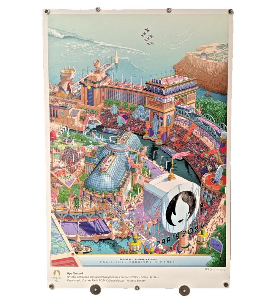 Olympics Poster Paris 2024 - Athlete Edition - Limited Edition - Ugo Gatton