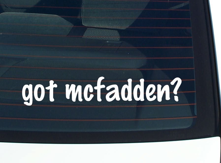 McFadden Funny Last Name Car Decal Bumper Sticker Vinyl Window Pride