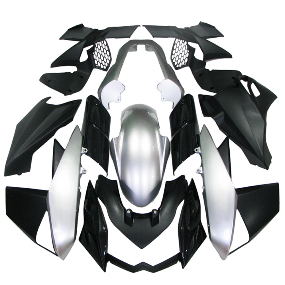 Black Silver Motorbike Fairings For Kawasaki Z1000 2010 11 2012 2013 Fairing Kit
