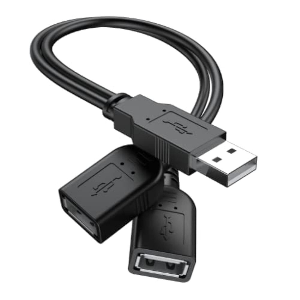 ANDTOBO 【2025 Upgraded】 USB 2.0 A Male to 2 Dual USB Female Jack Y Splitter H...