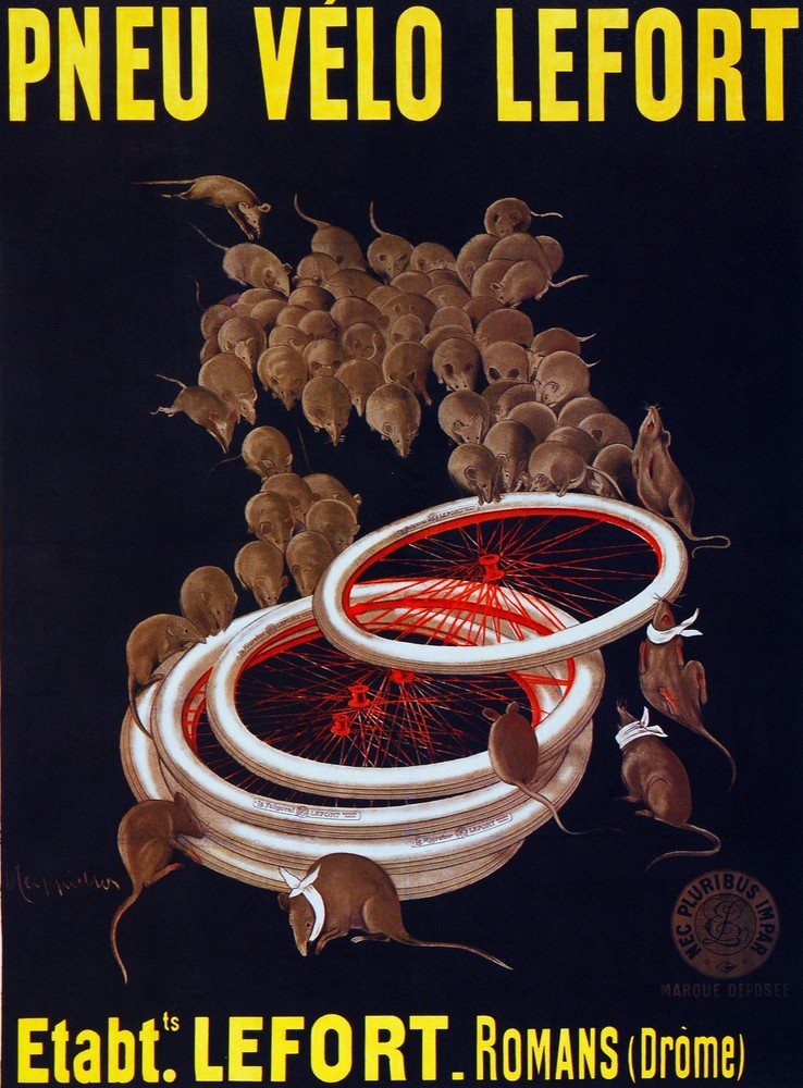Pneu Velo Lefort Decorative Poster print.Fine Graphic.Interior home design 2861