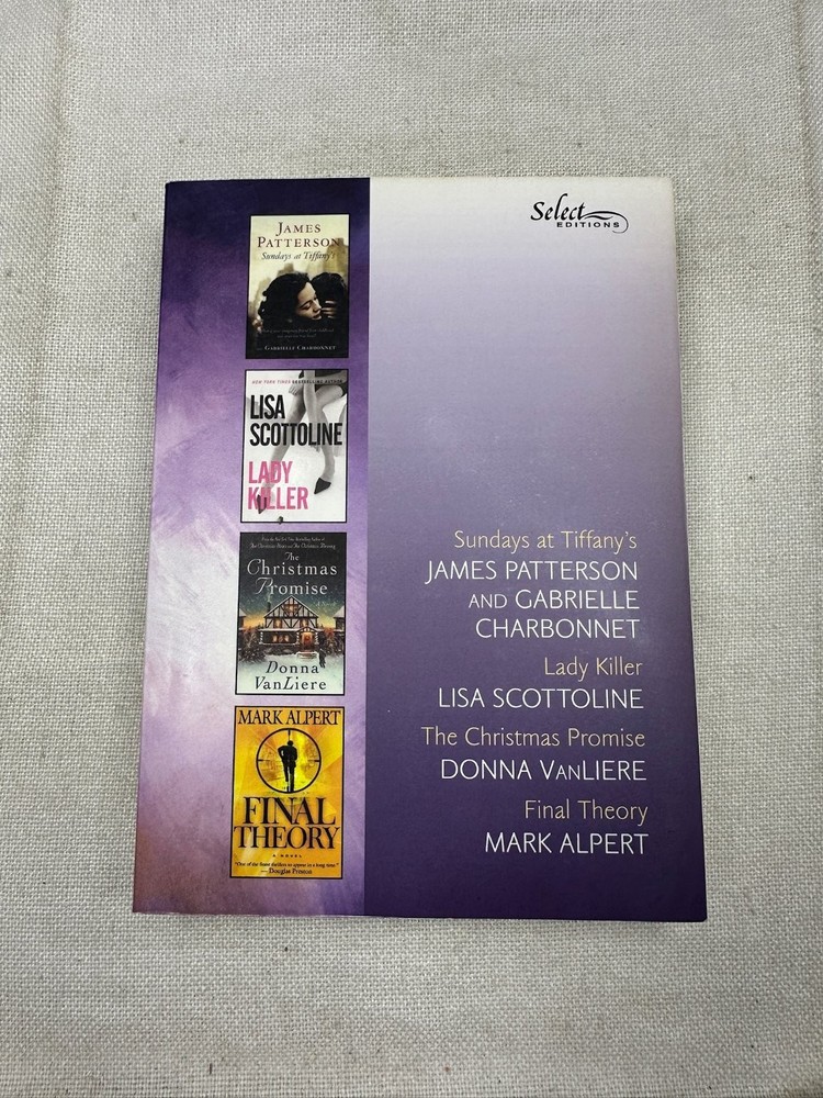 Select Editions Reader's Digest 2008 4-in-1 Anthology James Patterson Lisa