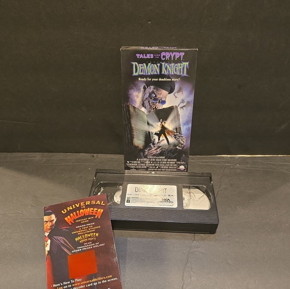 Tales from the Crypt Demon Knight Night 1995 VHS Tape Rated R Keeper  #29