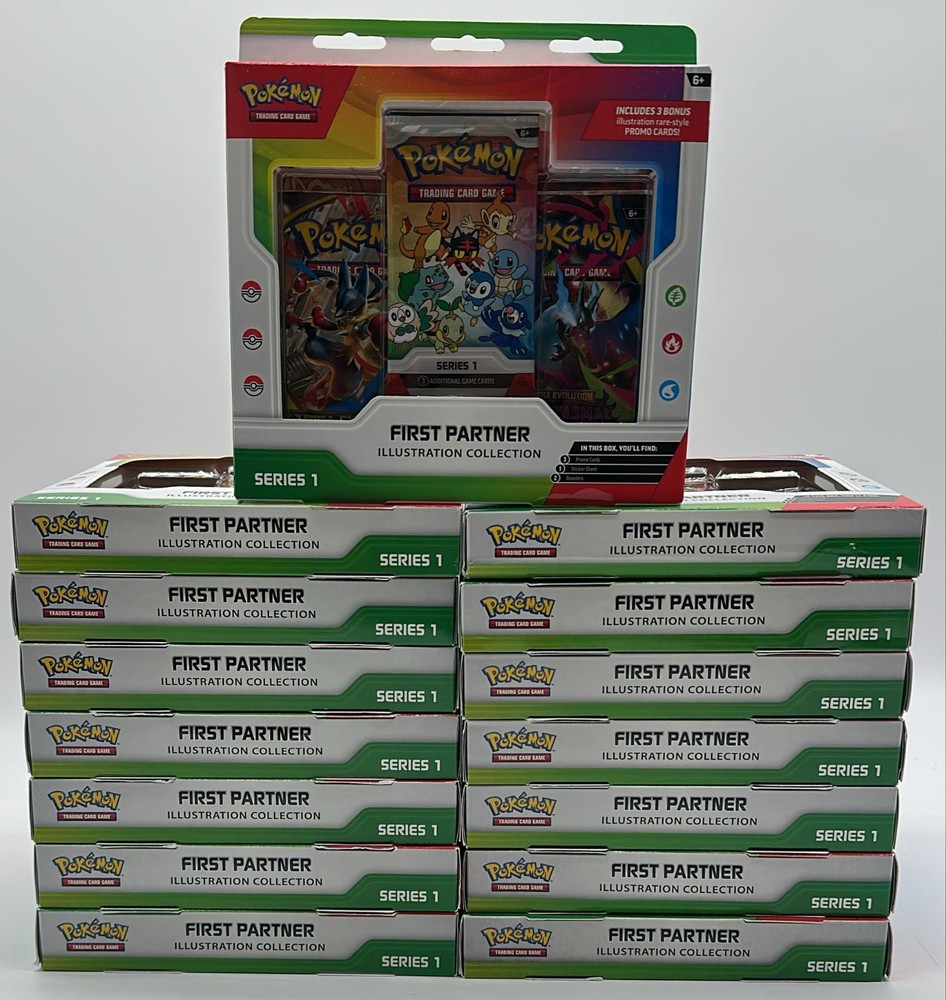 Lot of (15) Pokemon TCG First Partner Series 1 Illustration Collection Boxes NEWPROBSTEIN123 is actively accepting CONSIGNMENTS !!