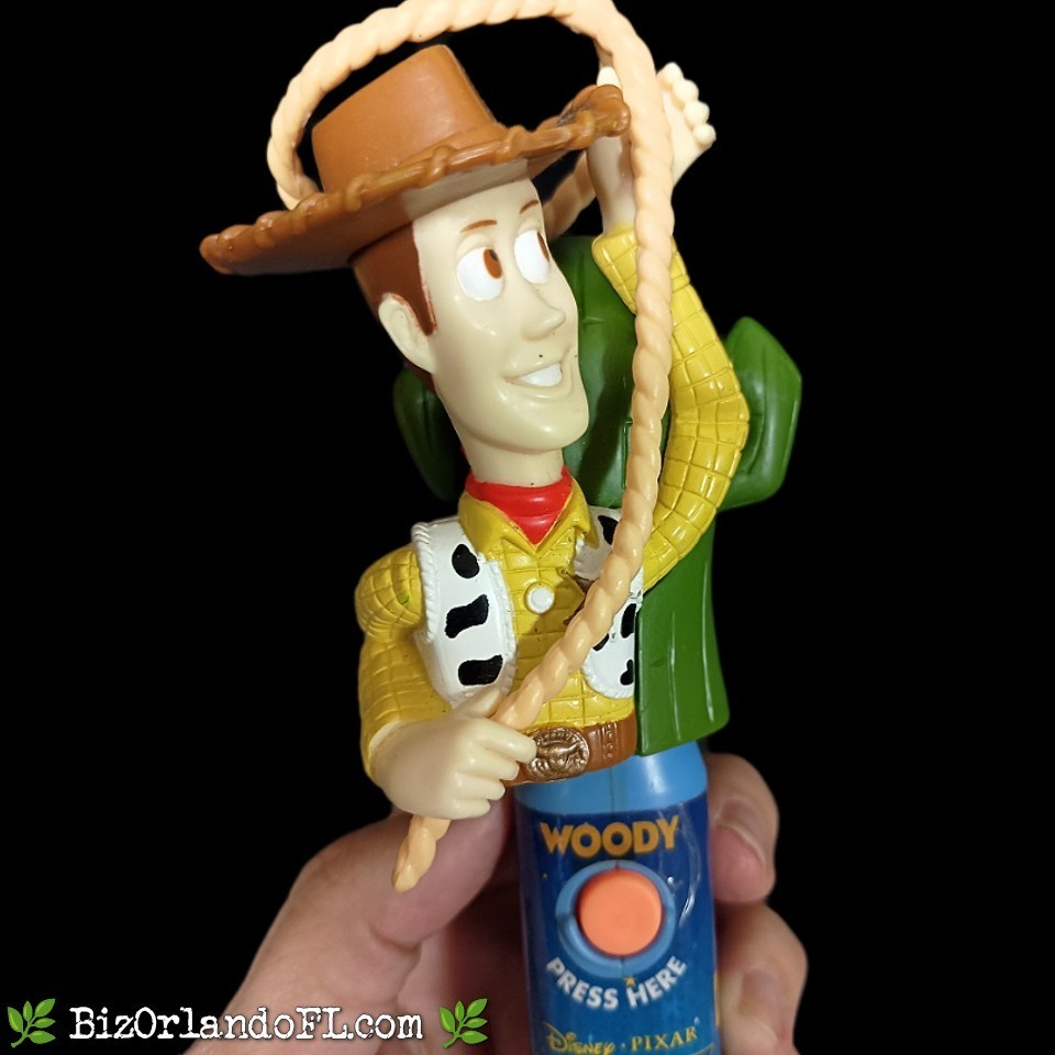 VINTAGE: Disney Pixar Toy Story 2 Woody Spin Pop Candy Action Figure with Lasso